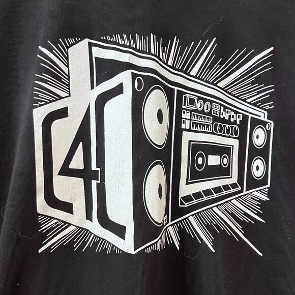 Alternative Black Graphic T-Shirt C4C Boombox Short Sleeves Medium - Picture 8 of 8